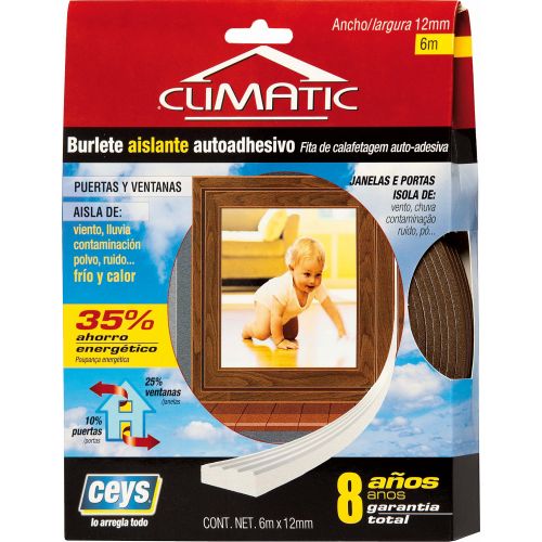CEYS CLIMATIC BURL.AISL.MARRÓN 6Mx12MM
